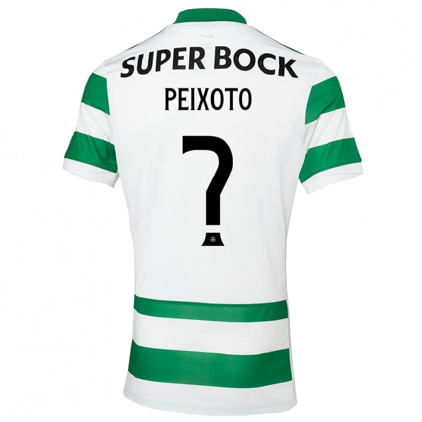 Danxen Niño Camiseta Martim Peixoto #0 Verde Blanco 1ª Equipación 2025/26 La Camisa