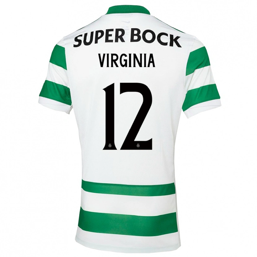 Danxen Niño Camiseta João Virgínia #12 Verde Blanco 1ª Equipación 2025/26 La Camisa