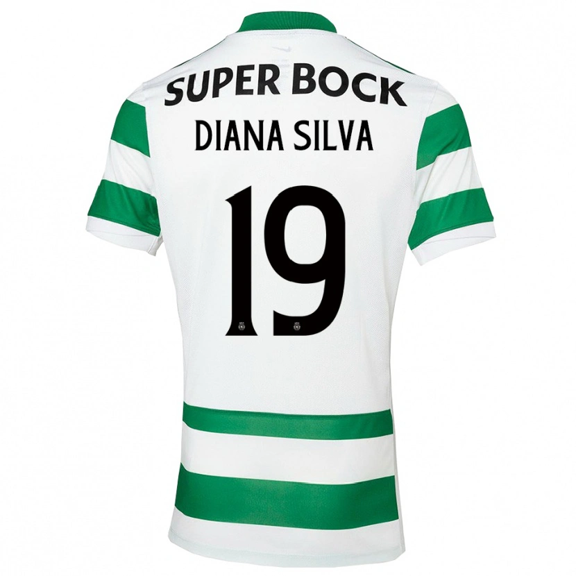 Danxen Niño Camiseta Diana Micaela Abreu De Sousa E Silva #19 Verde Blanco 1ª Equipación 2025/26 La Camisa