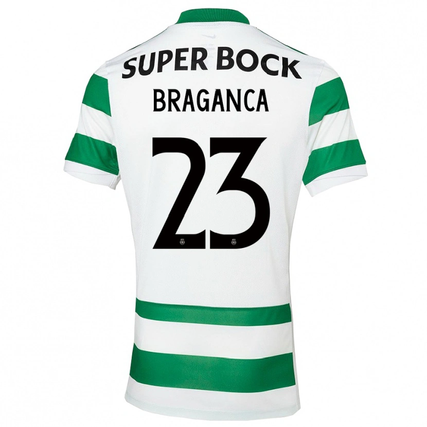 Danxen Niño Camiseta Daniel Bragança #23 Verde Blanco 1ª Equipación 2025/26 La Camisa