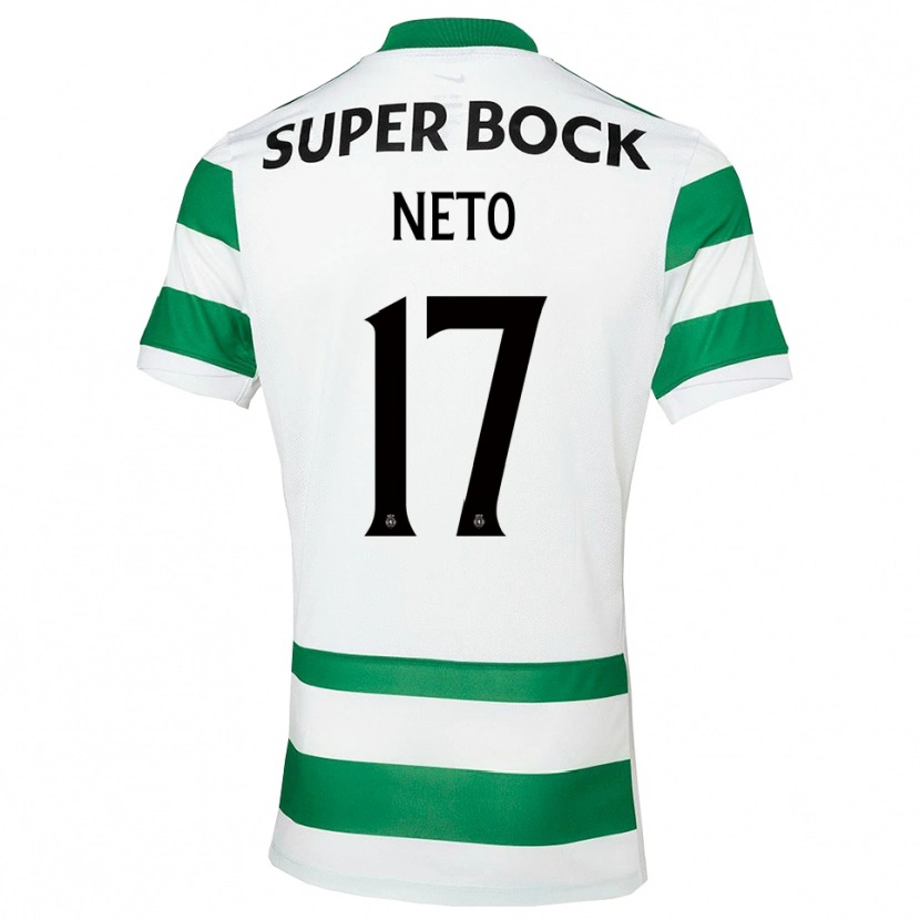 Danxen Niño Camiseta Cláudia Neto #17 Verde Blanco 1ª Equipación 2025/26 La Camisa