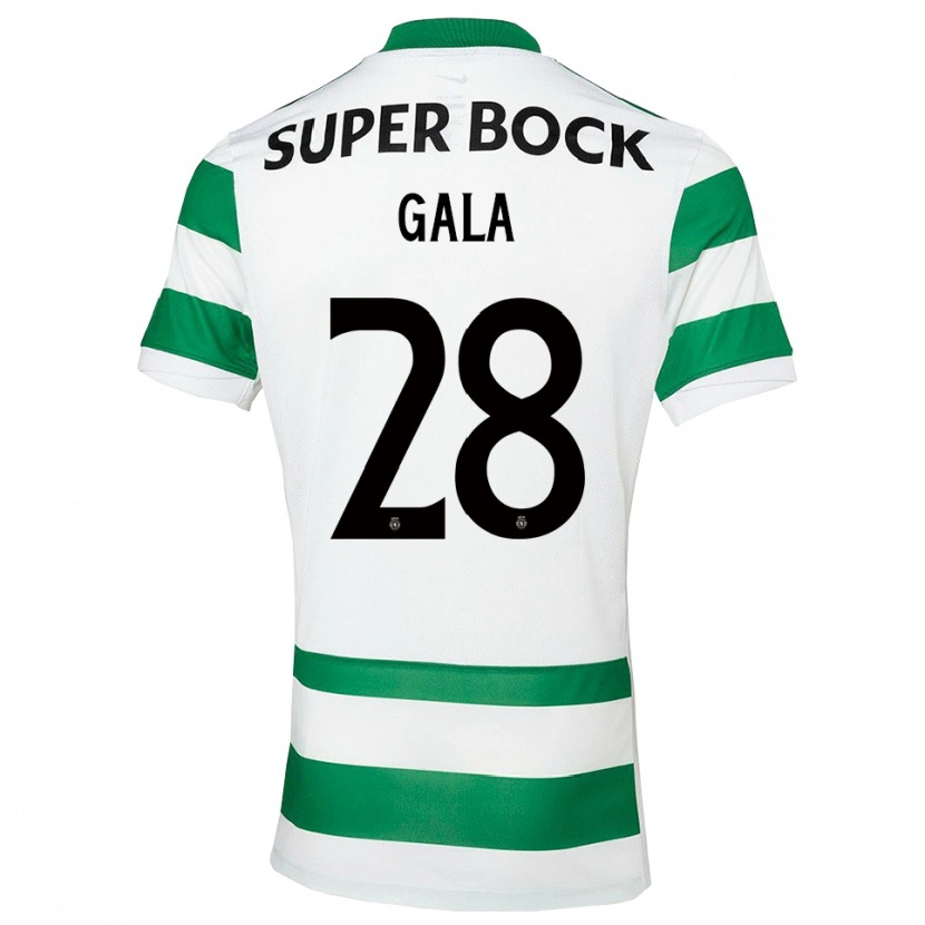 Danxen Niño Camiseta Jacynta Gala #28 Verde Blanco 1ª Equipación 2025/26 La Camisa