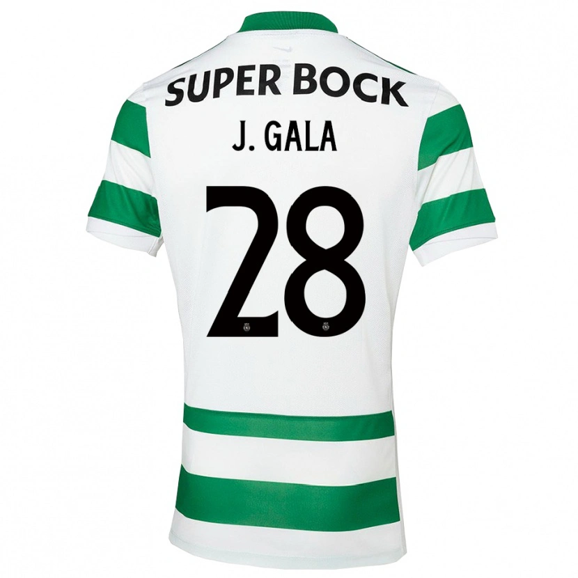 Danxen Niño Camiseta Jacinta Galabadaarachchi #28 Verde Blanco 1ª Equipación 2025/26 La Camisa