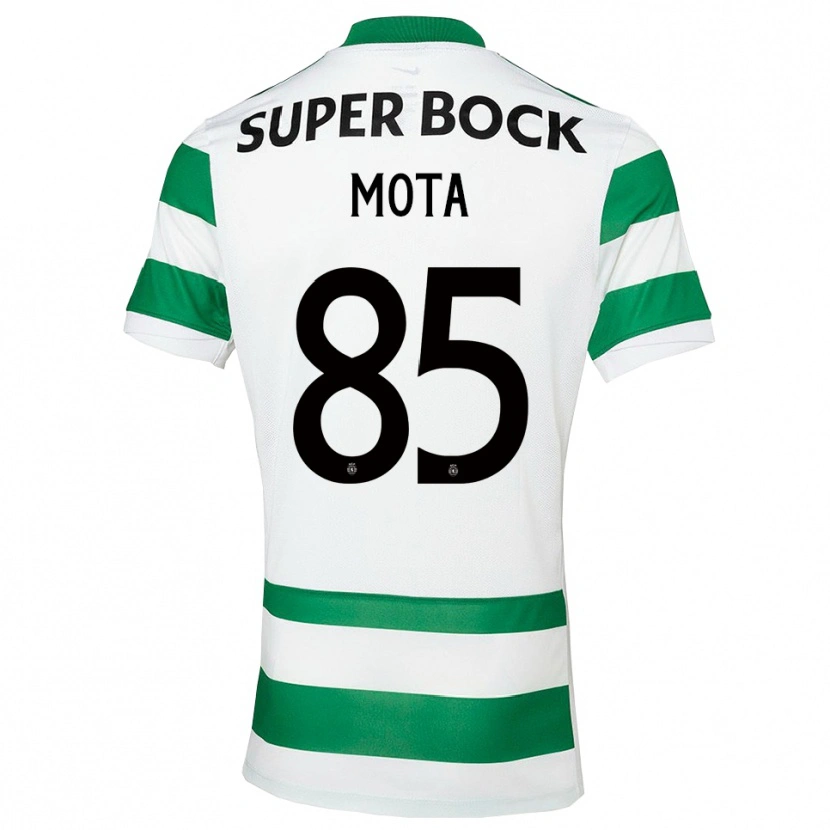 Danxen Niño Camiseta Rafael Mota #85 Verde Blanco 1ª Equipación 2025/26 La Camisa
