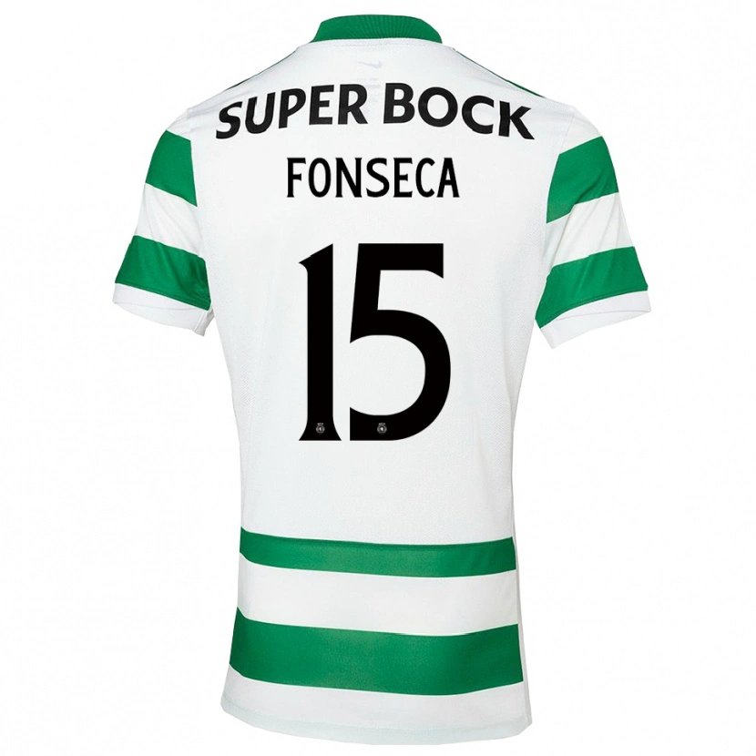 Danxen Niño Camiseta Beatriz Fonseca #15 Verde Blanco 1ª Equipación 2025/26 La Camisa