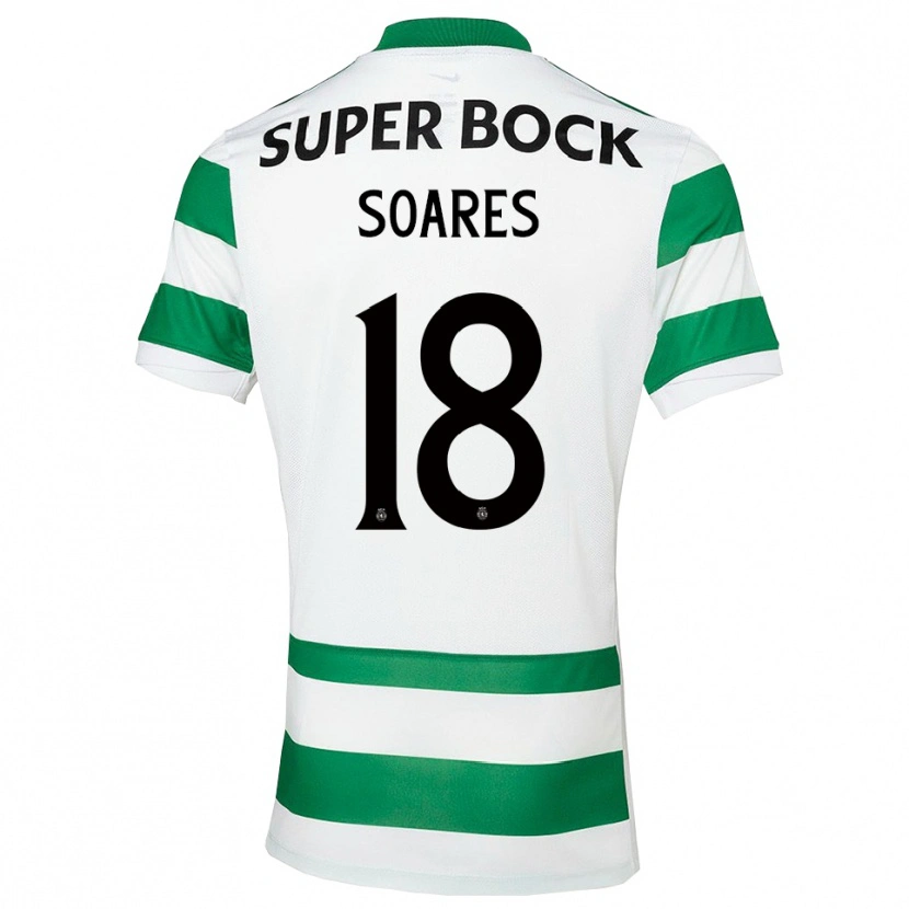 Danxen Niño Camiseta Simão Soares #18 Verde Blanco 1ª Equipación 2025/26 La Camisa