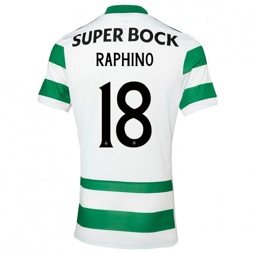 Danxen Niño Camiseta Brittany Raphino #18 Verde Blanco 1ª Equipación 2025/26 La Camisa
