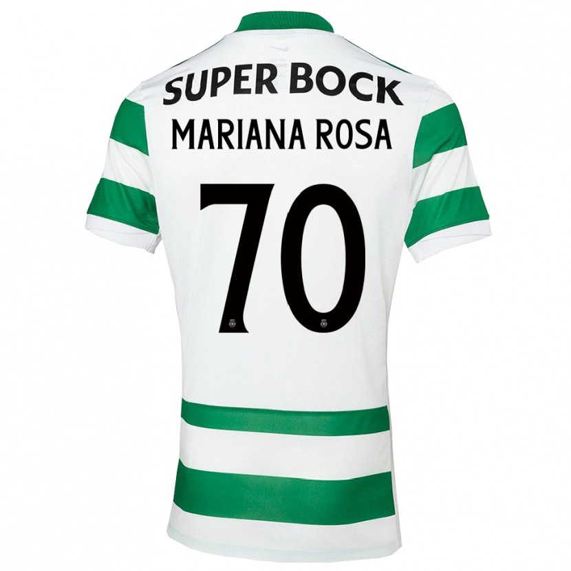 Danxen Niño Camiseta Mariana Silva Pinto Vilaça Da Rosa #70 Verde Blanco 1ª Equipación 2025/26 La Camisa