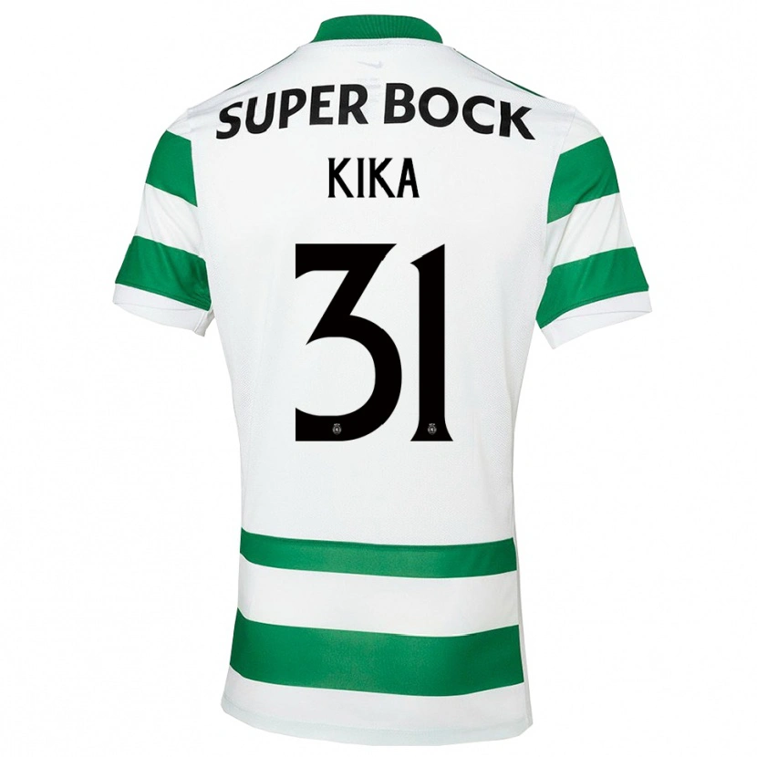 Danxen Niño Camiseta Kika #31 Verde Blanco 1ª Equipación 2025/26 La Camisa