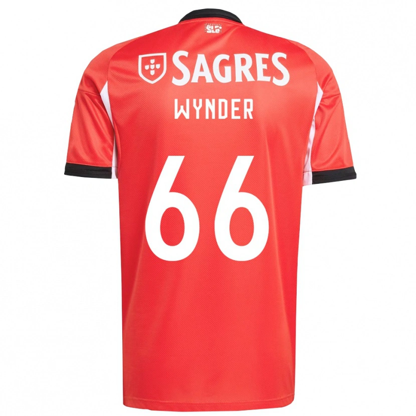 Danxen Niño Camiseta Joshua Wynder #66 Rojo Blanco 1ª Equipación 2025/26 La Camisa