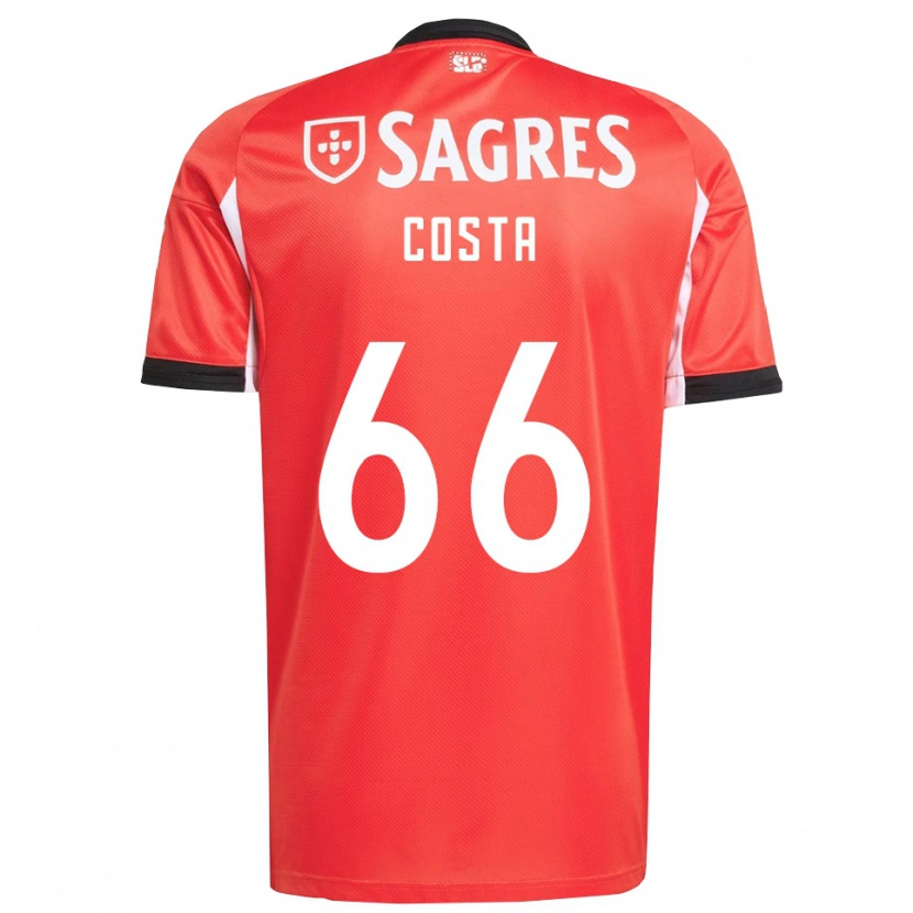 Danxen Niño Camiseta Rute Costa #66 Rojo Blanco 1ª Equipación 2025/26 La Camisa