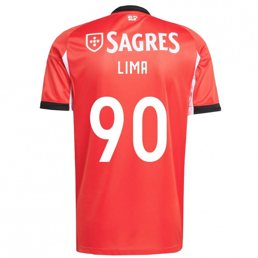 Danxen Niño Camiseta Ivan Lima #90 Rojo Blanco 1ª Equipación 2025/26 La Camisa