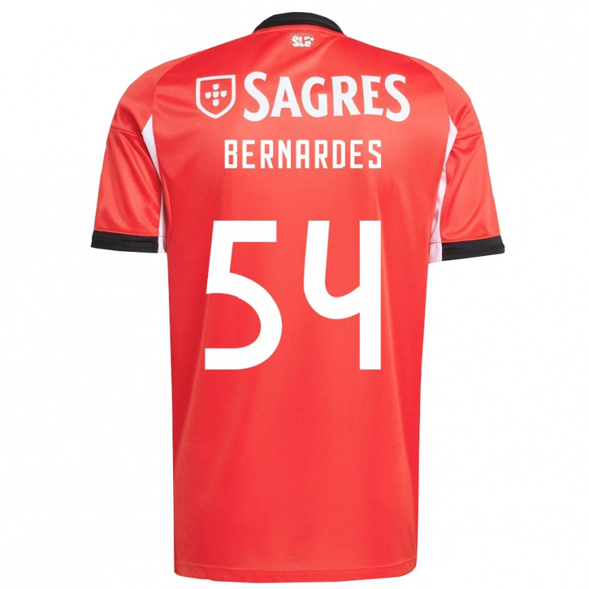 Danxen Niño Camiseta Francisco Neto #54 Rojo Blanco 1ª Equipación 2025/26 La Camisa