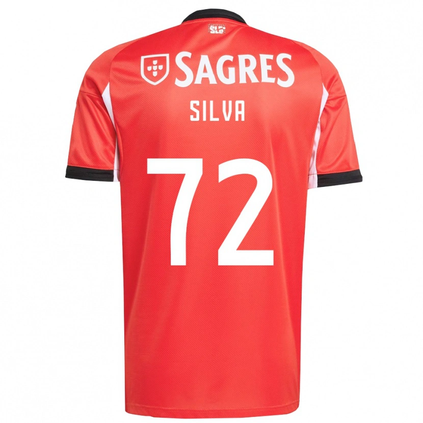 Danxen Niño Camiseta Matilde Silva #72 Rojo Blanco 1ª Equipación 2025/26 La Camisa