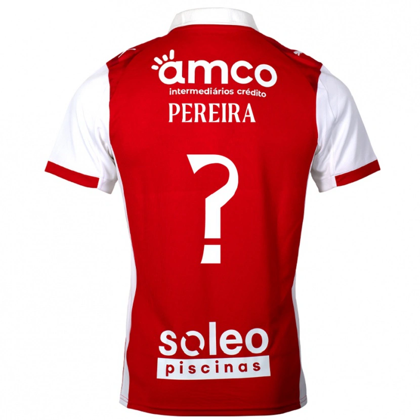 Danxen Niño Camiseta Martim Pereira #0 Rojo Blanco 1ª Equipación 2025/26 La Camisa