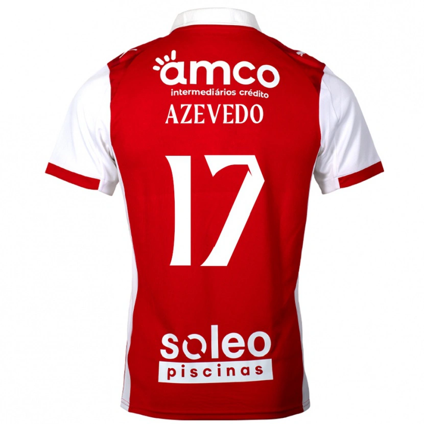 Danxen Niño Camiseta Mariana Azevedo #17 Rojo Blanco 1ª Equipación 2025/26 La Camisa