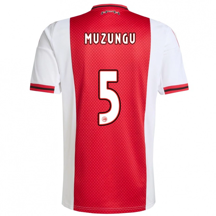 Danxen Niño Camiseta Marvyn Muzungu #5 Rojo Blanco 1ª Equipación 2025/26 La Camisa