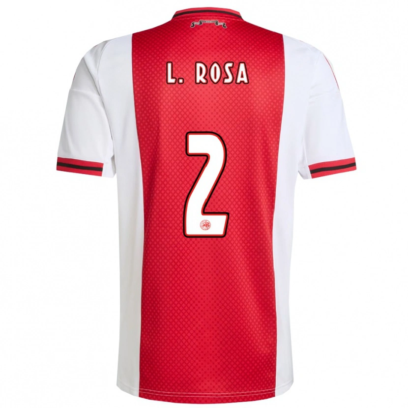 Danxen Niño Camiseta Lucas Rosa #2 Rojo Blanco 1ª Equipación 2025/26 La Camisa