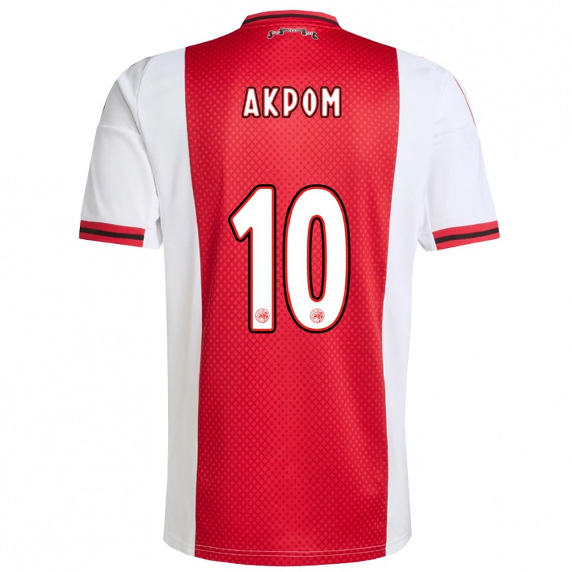 Danxen Niño Camiseta Chuba Akpom #10 Rojo Blanco 1ª Equipación 2025/26 La Camisa