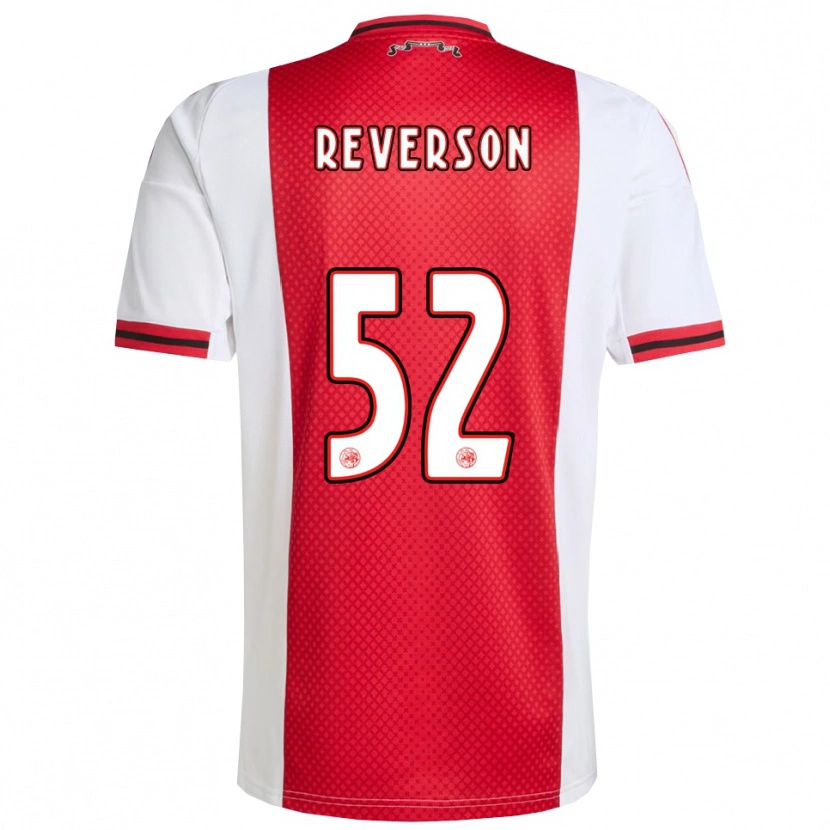 Danxen Niño Camiseta Paul Reverson #52 Rojo Blanco 1ª Equipación 2025/26 La Camisa