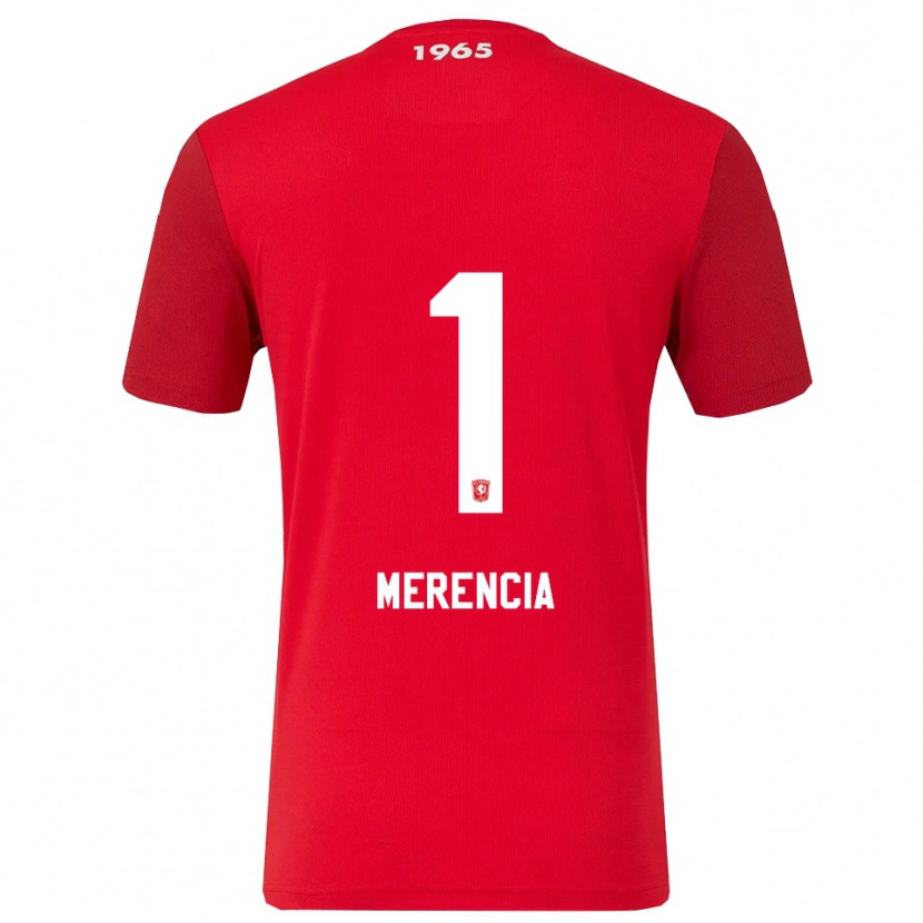 Danxen Niño Camiseta Leandro Merencia #1 Rojo Blanco 1ª Equipación 2025/26 La Camisa