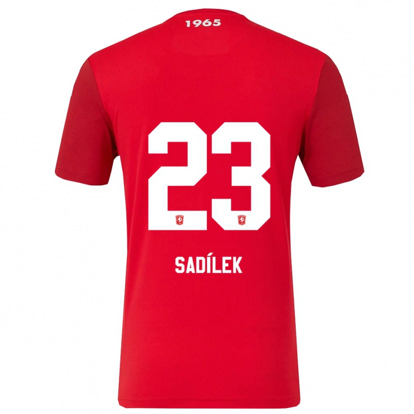 Danxen Niño Camiseta Michal Sadilek #23 Rojo Blanco 1ª Equipación 2025/26 La Camisa