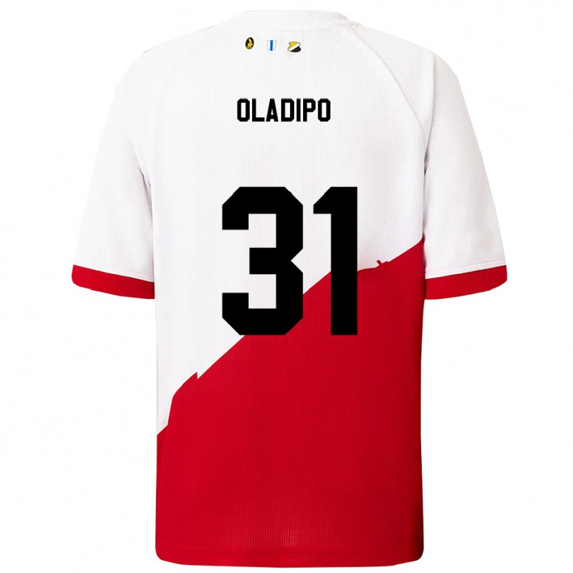 Danxen Niño Camiseta Laolu Oladipo #31 Blanco Rojo 1ª Equipación 2025/26 La Camisa