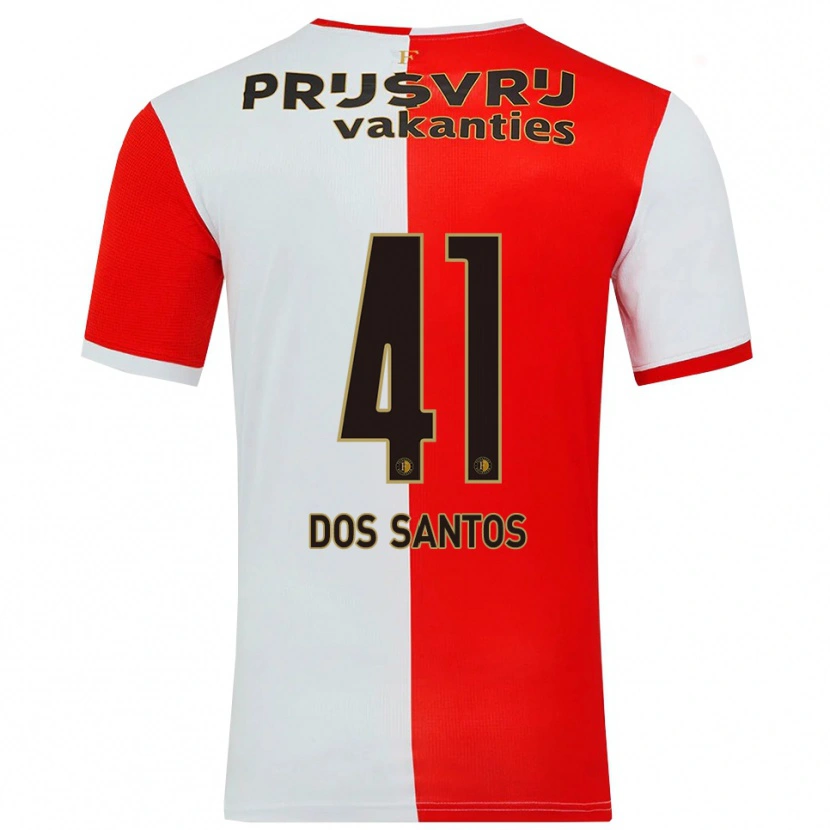 Danxen Niño Camiseta Giuliany Ben-David Dos Santos #41 Rojo Blanco 1ª Equipación 2025/26 La Camisa