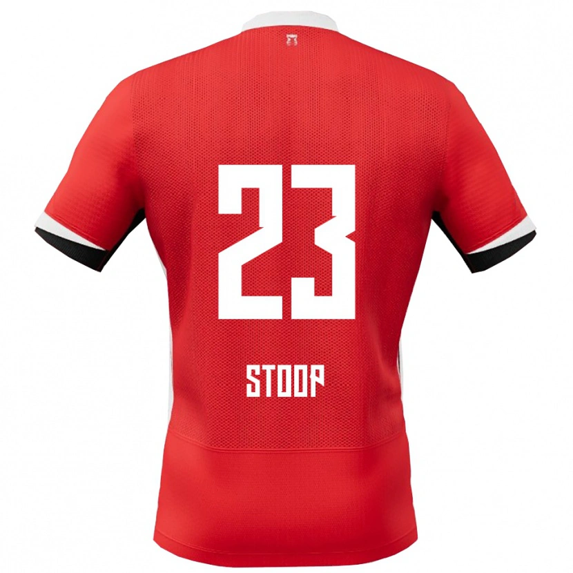Danxen Niño Camiseta Maudy Stoop #23 Rojo Blanco 1ª Equipación 2025/26 La Camisa