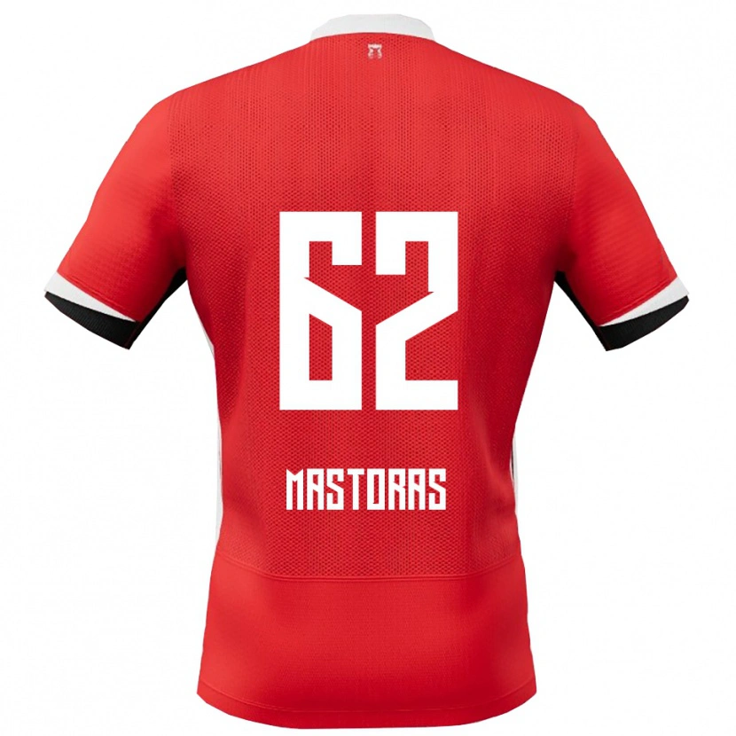 Danxen Niño Camiseta Enoch Mastoras #62 Rojo Blanco 1ª Equipación 2025/26 La Camisa