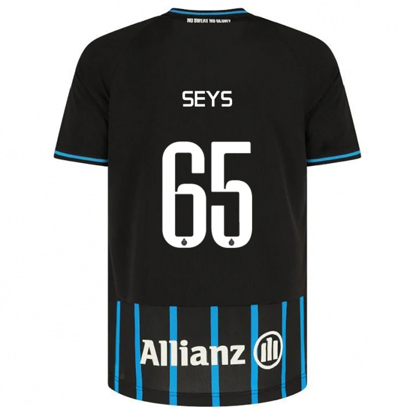 Danxen Niño Camiseta Joaquin Seys #65 Negro Azul 1ª Equipación 2025/26 La Camisa
