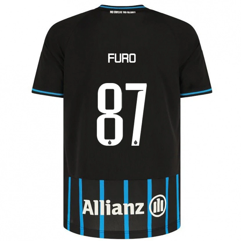 Danxen Niño Camiseta Kaye Furo #87 Negro Azul 1ª Equipación 2025/26 La Camisa