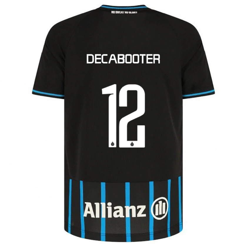 Danxen Niño Camiseta Marith Decabooter #12 Negro Azul 1ª Equipación 2025/26 La Camisa