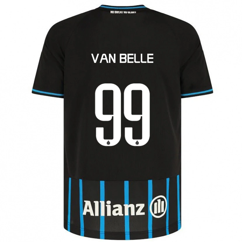 Danxen Niño Camiseta Lyndsey Van Belle #99 Negro Azul 1ª Equipación 2025/26 La Camisa