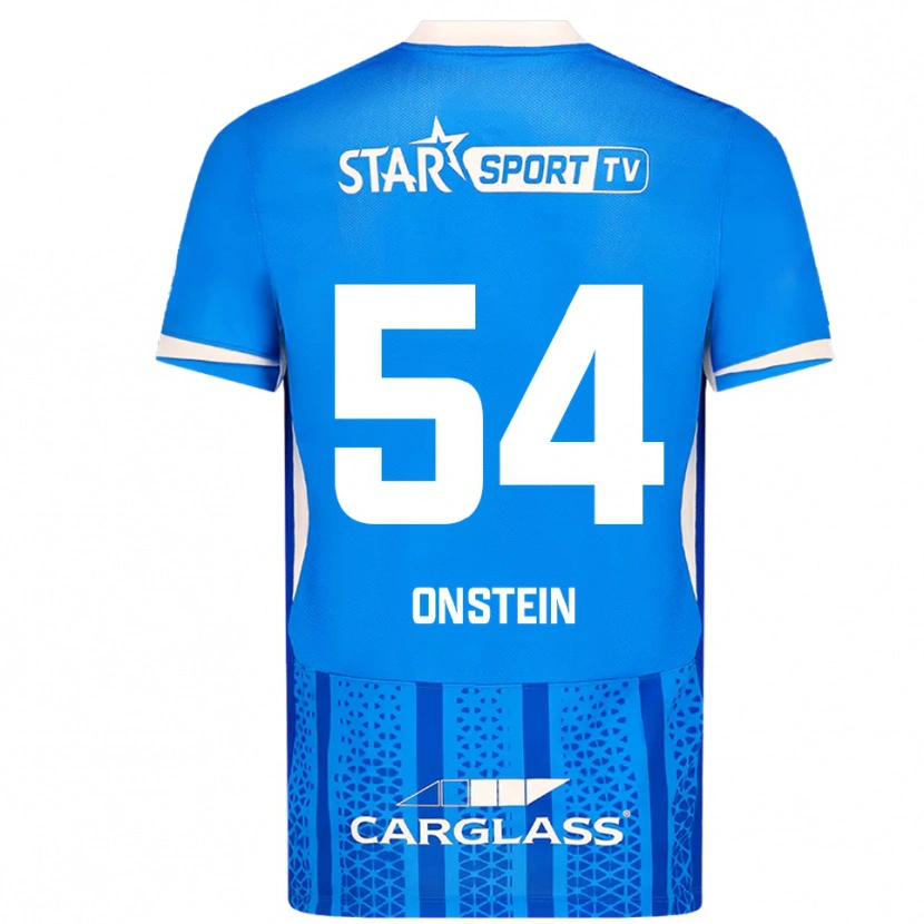 Danxen Niño Camiseta Juwensley Onstein #54 Azul Blanco 1ª Equipación 2025/26 La Camisa