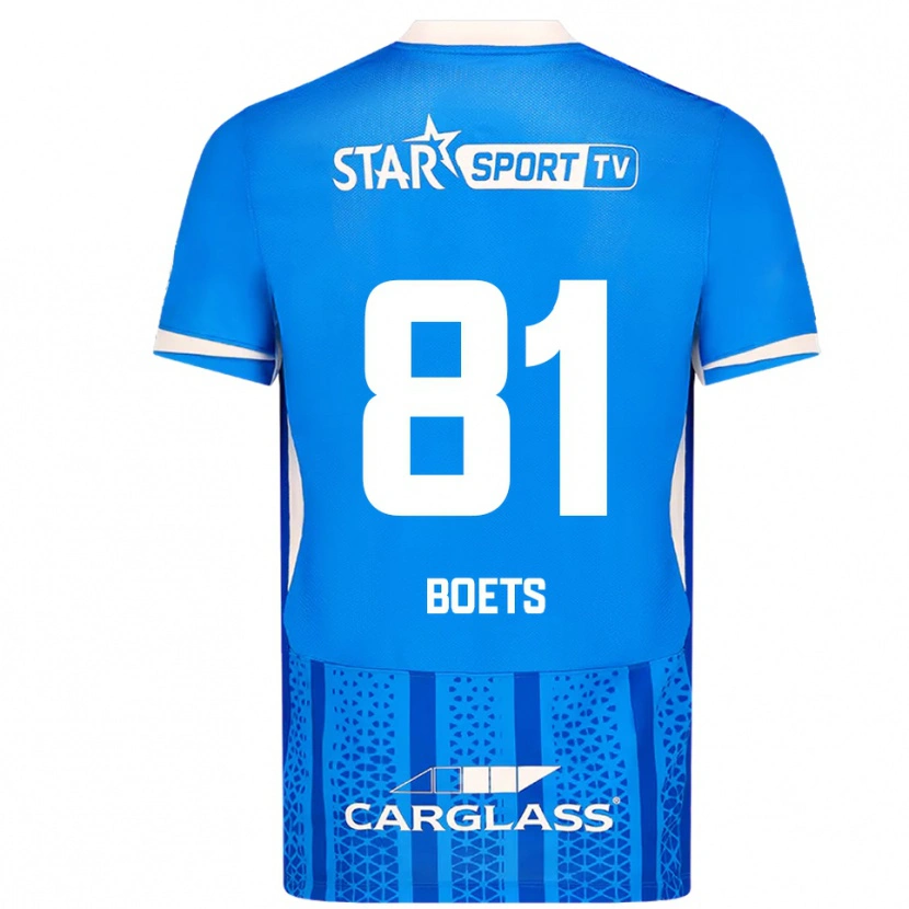 Danxen Niño Camiseta Keo Boets #81 Azul Blanco 1ª Equipación 2025/26 La Camisa
