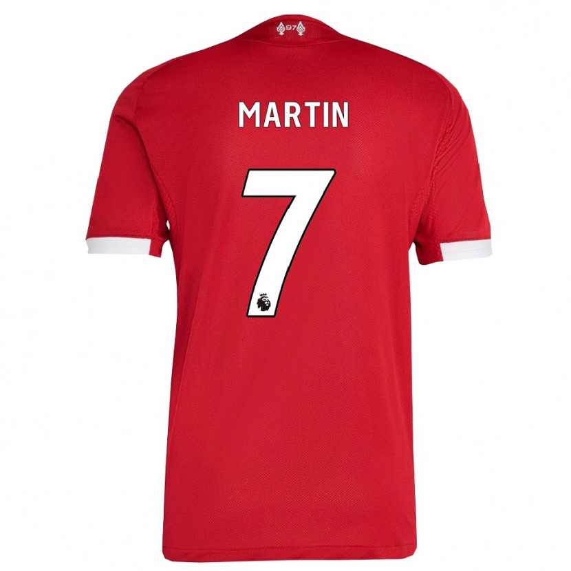 Danxen Niño Camiseta Tyler Martin #7 Rojo Blanco 1ª Equipación 2025/26 La Camisa