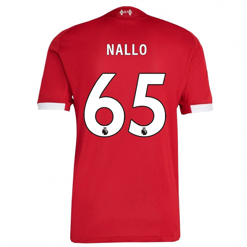 Danxen Niño Camiseta Amara Nallo #65 Rojo Blanco 1ª Equipación 2025/26 La Camisa