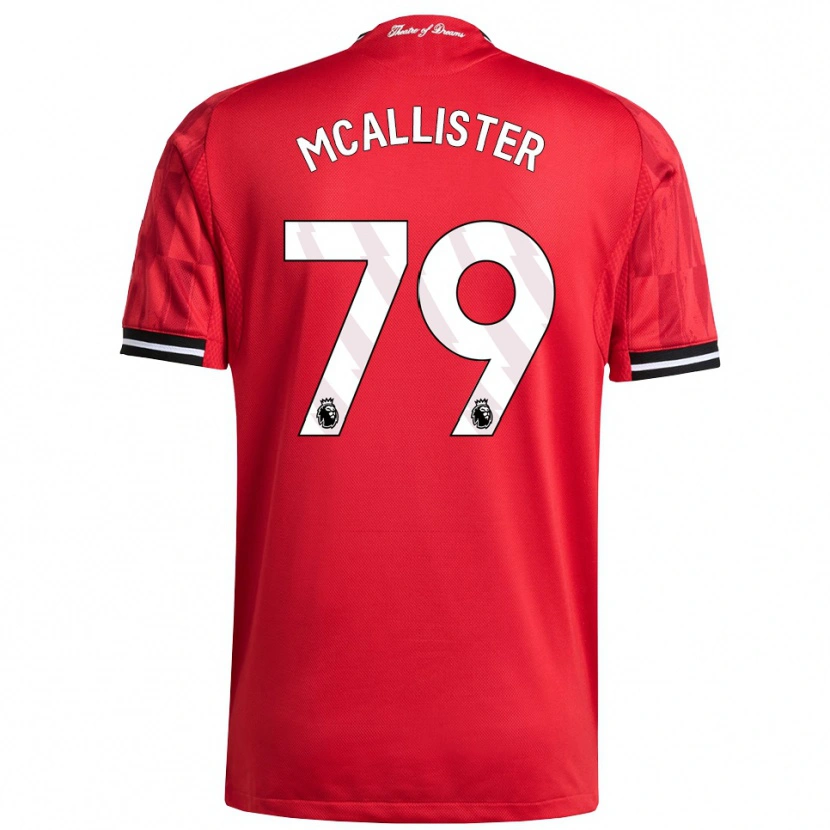 Danxen Niño Camiseta Finley Mcallister #79 Rojo Negro Blanco 1ª Equipación 2025/26 La Camisa