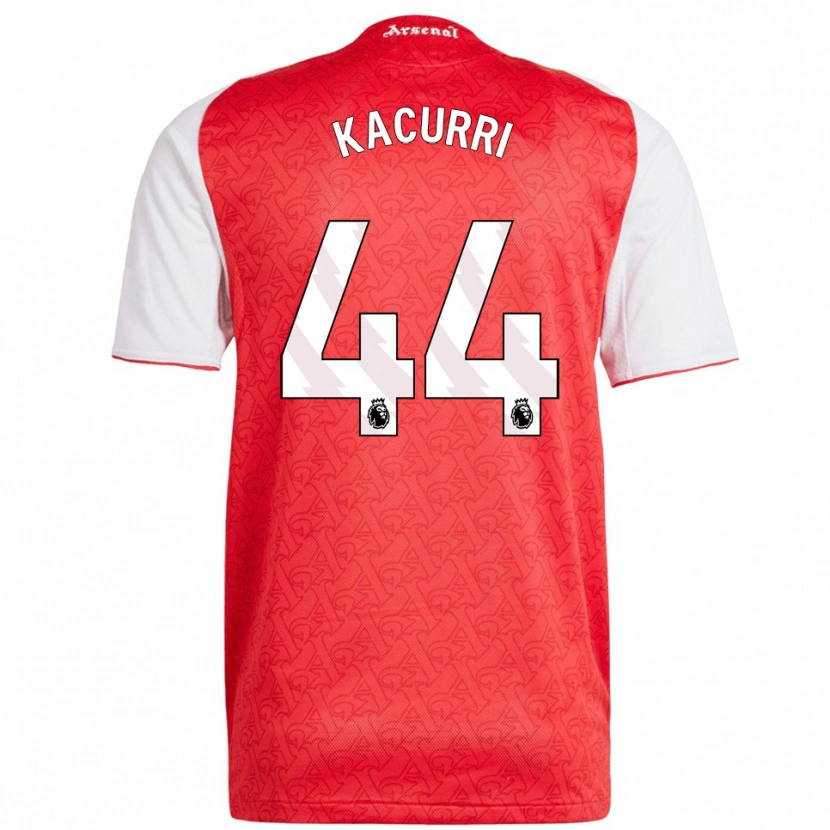 Danxen Niño Camiseta Maldini Kacurri #44 Rojo Blanco 1ª Equipación 2025/26 La Camisa