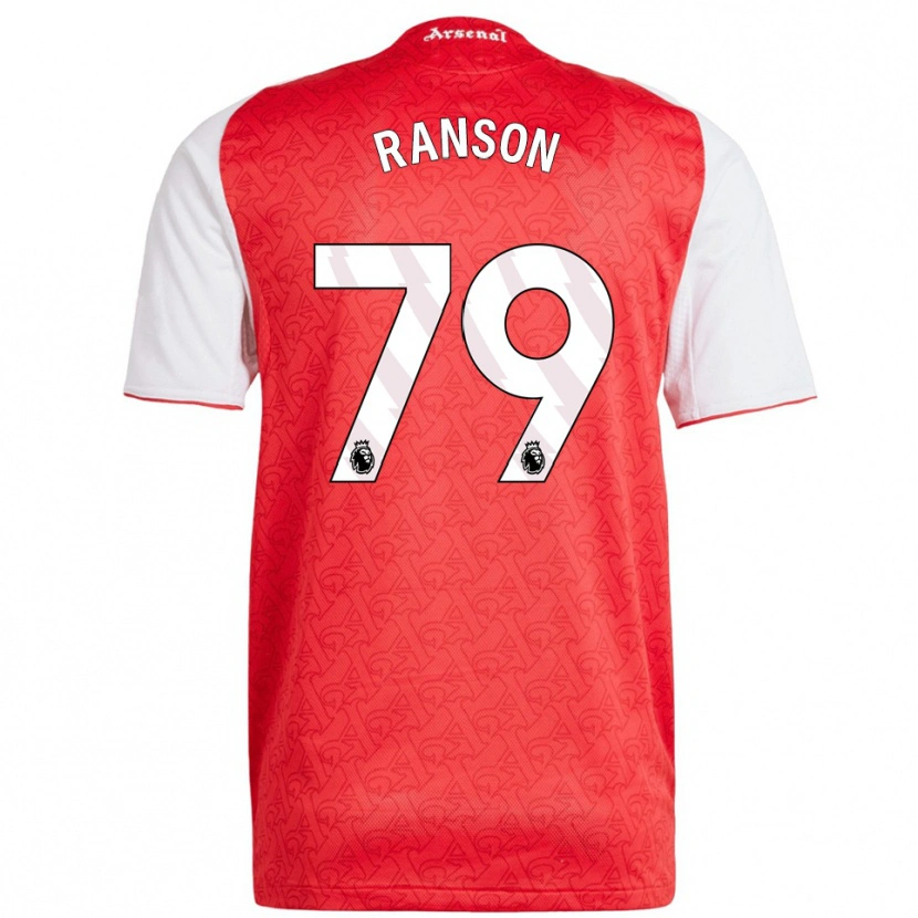 Danxen Niño Camiseta Khari Ranson #79 Rojo Blanco 1ª Equipación 2025/26 La Camisa