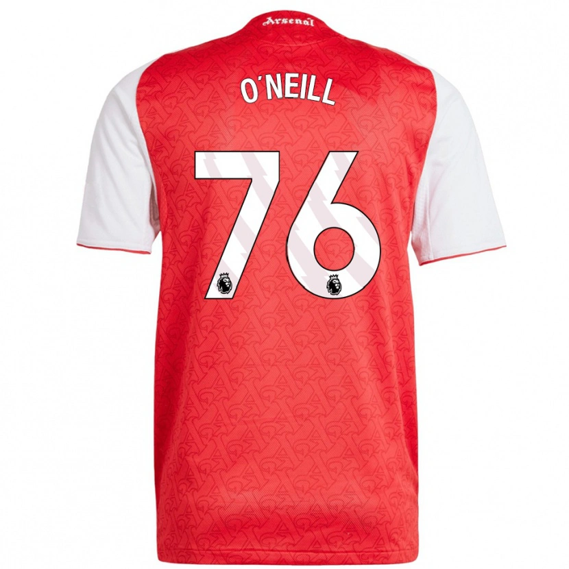 Danxen Niño Camiseta Ceadach O'neill #76 Rojo Blanco 1ª Equipación 2025/26 La Camisa