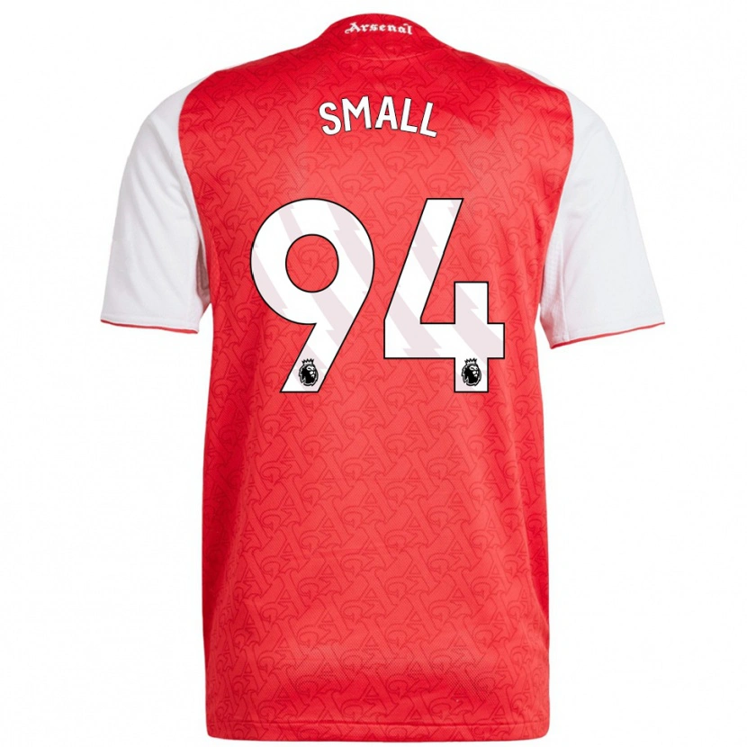 Danxen Niño Camiseta Coby Small #94 Rojo Blanco 1ª Equipación 2025/26 La Camisa