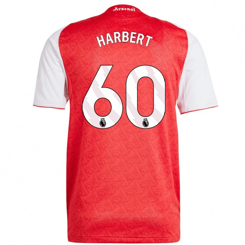 Danxen Niño Camiseta Laila Harbert #60 Rojo Blanco 1ª Equipación 2025/26 La Camisa