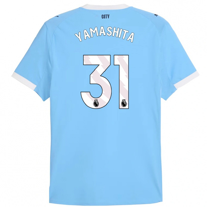 Danxen Niño Camiseta Ayaka Yamashita #31 Celeste Blanco 1ª Equipación 2025/26 La Camisa