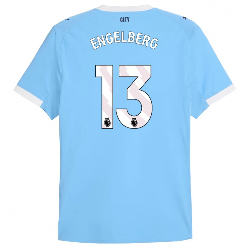 Danxen Niño Camiseta Stavros Engelberg #13 Celeste Blanco 1ª Equipación 2025/26 La Camisa
