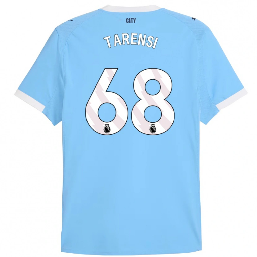 Danxen Niño Camiseta Oscar Tarensi #68 Celeste Blanco 1ª Equipación 2025/26 La Camisa
