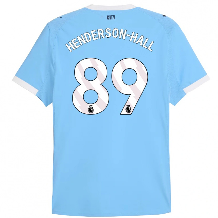 Danxen Niño Camiseta Matty Henderson-Hall #89 Celeste Blanco 1ª Equipación 2025/26 La Camisa