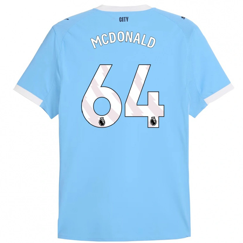 Danxen Niño Camiseta Rowan Mcdonald #64 Celeste Blanco 1ª Equipación 2025/26 La Camisa