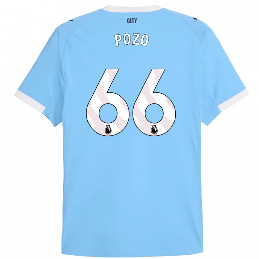 Danxen Niño Camiseta Iker Pozo #66 Celeste Blanco 1ª Equipación 2025/26 La Camisa
